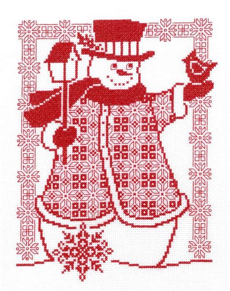 Snowman Counted Cross Stitch Patterns
