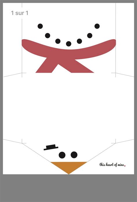 Snowman Envelope Address Printable