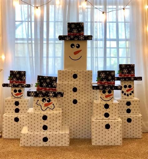 Snowman Gift Tower Idea