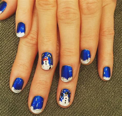 snowman nail designs