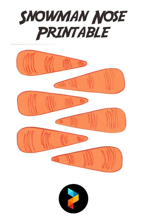 Snowman Nose Large Printable