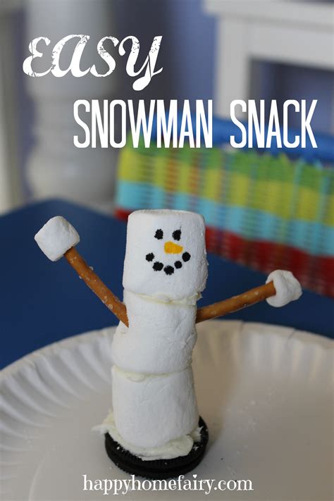 Snowman Snack Craft