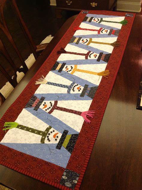 Snowman Table Runner Patterns Free