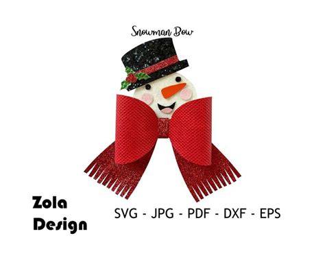 Download snowman-bow-template SVG