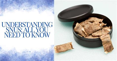 snus wirkung