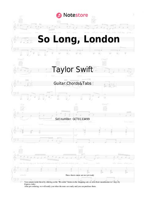 so long london guitar chords
