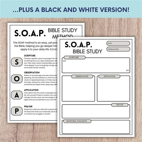 Soak Bible Study Printable