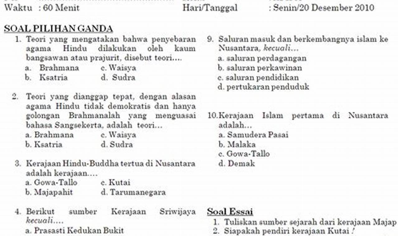 soal pts sejarah indonesia kelas 12 semester 2
