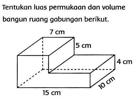 soal luas permukaan bangun ruang gabungan