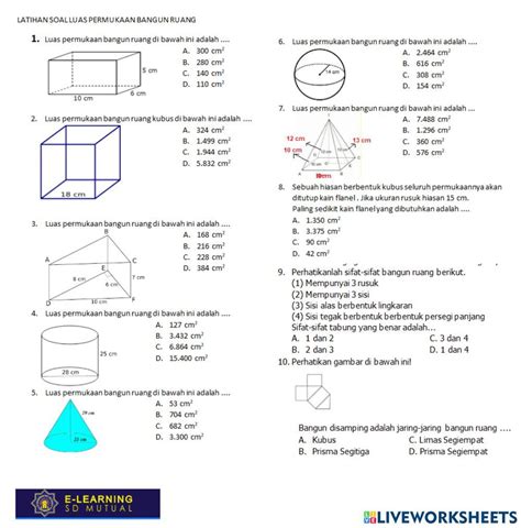 soal luas permukaan bangun ruang kelas 6 pdf