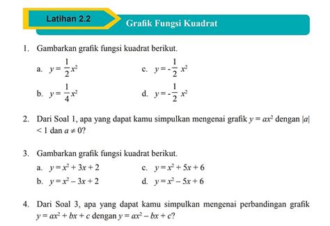 Soal Matematika Persamaan Kuadrat Kelas 9