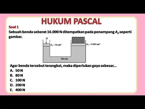 soal pilihan ganda hukum pascal