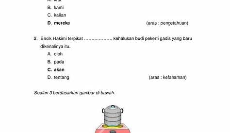 Contoh Soalan Objektif Pelbagai Bentuk Bahasa Melayu - Muharram x
