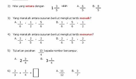 Soalan Latihan Matematik Tahun 4 - splashxam