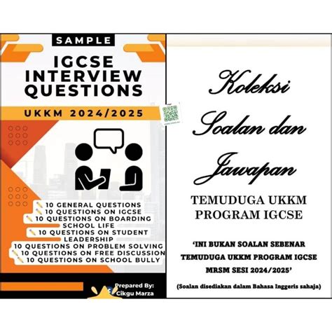 soalan interview mrsm igcse