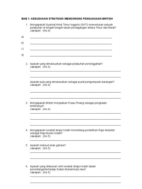 soalan kbat sejarah tingkatan 2 bab 4