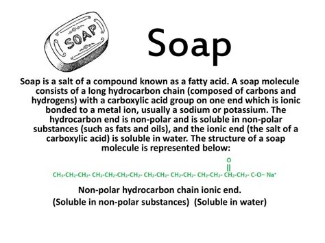 Soap Element Or Compound