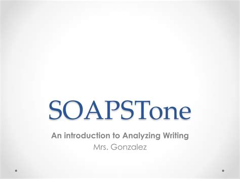 Soapstone Introduction Paragraph Example