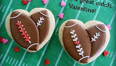 Soccer Valentine Cookies