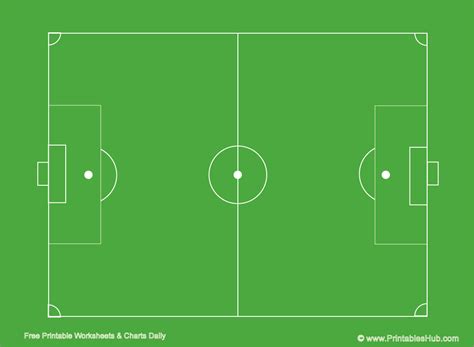 Soccer Field Paper Template