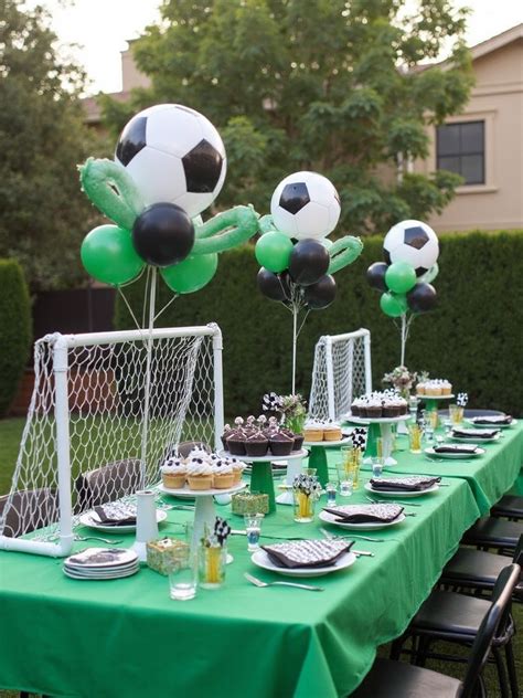 Close up Soccer Theme Party Soccer theme parties, Soccer birthday