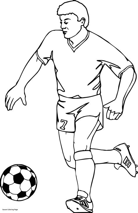 soccer players colouring in