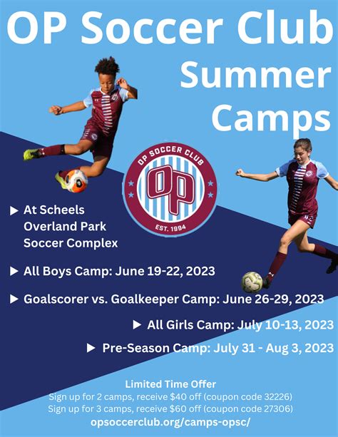 soccer summer camp 2023 near me cost