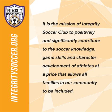soccer team mission statement