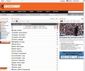 soccerway live scores and results