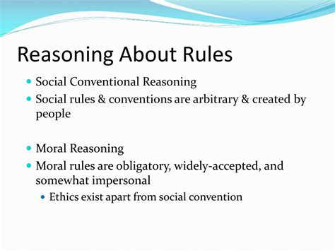 social conventional reasoning asserts that conventional rules are
