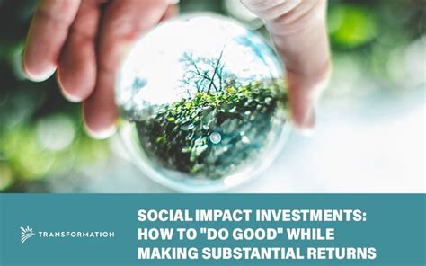social impact philanthropy and investment