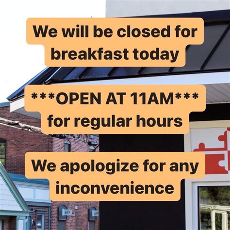 social inconvenience breakfast at 11am