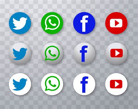 social media icons design