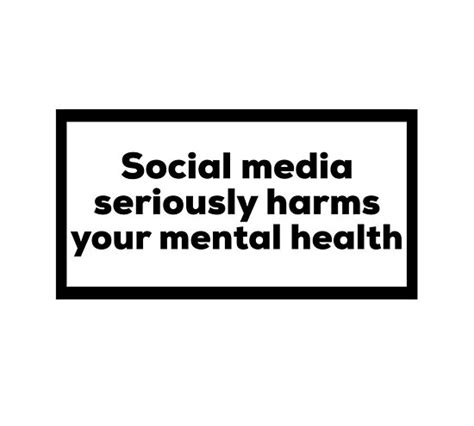 social media seriously harms your mental health