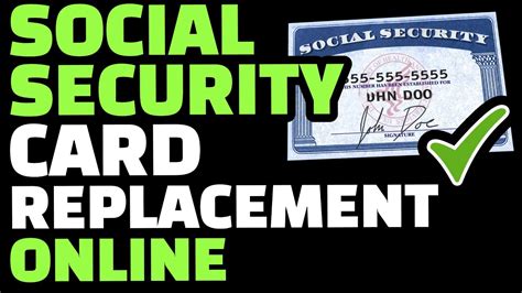 social security card replacement online
