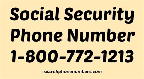 social security phone number