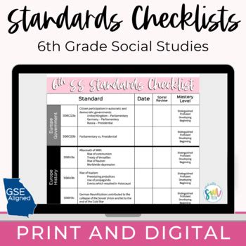 Social Studies Standards Dpi