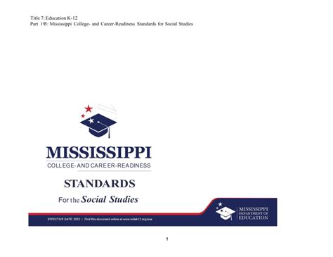 Social Studies Standards Ms
