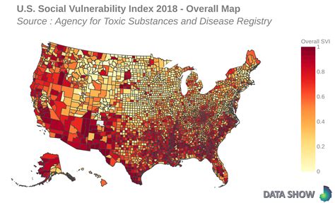 social vulnerability index map