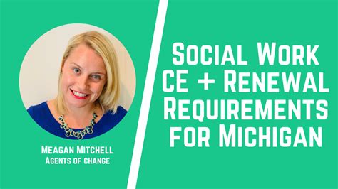 social work ceu requirements michigan renewal
