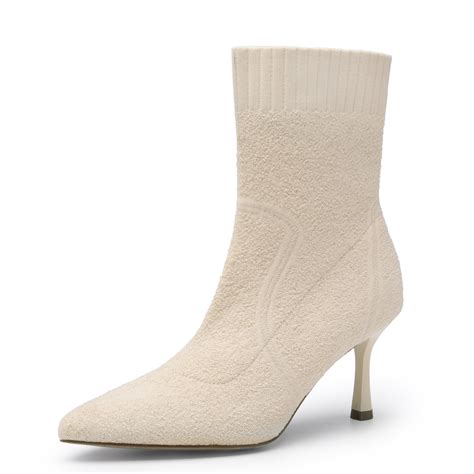 Sock Booties Pointed Toe