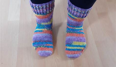 Einfache Socken häkeln | ars textura – DIY-Blog
