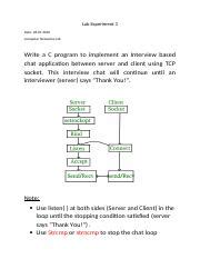 Socket Chat Application In C