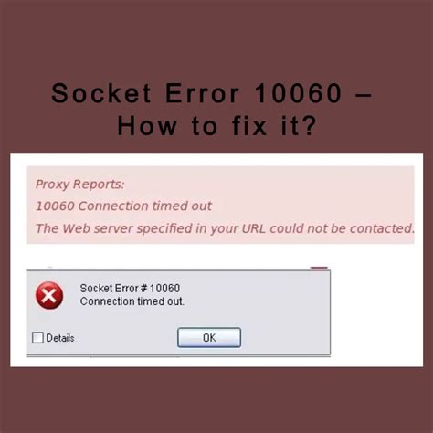 Socket Error # 10060