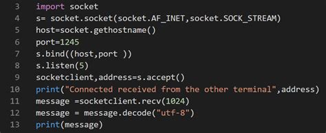 Socket Send Example Python