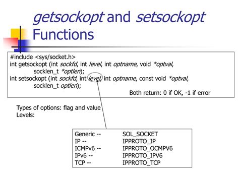 Socket Setsockopt Error