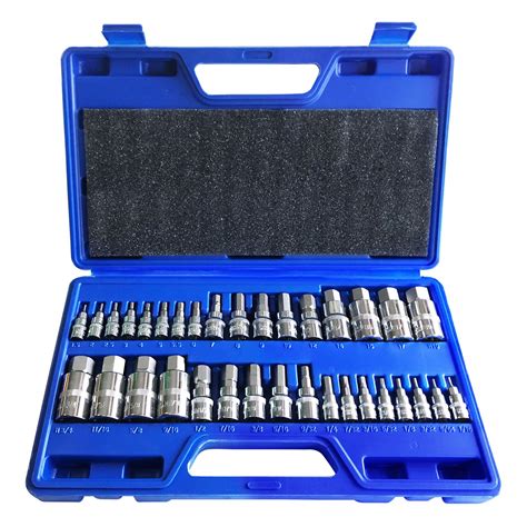 Allen Key Socket Set 1/2" Hex Bit Set 4 17mm Crv Kit 9pc 1/2" Drive eBay
