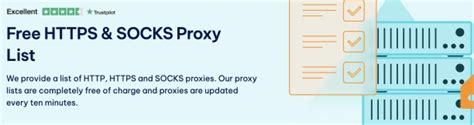 Socks5 Proxy Free List