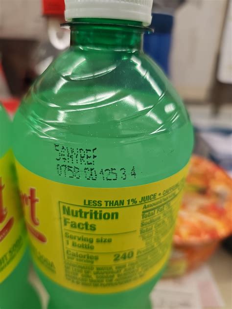 The expiration date on this can of soda actually specifies AD