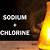 sodium reacts with chlorine to produce sodium chloride